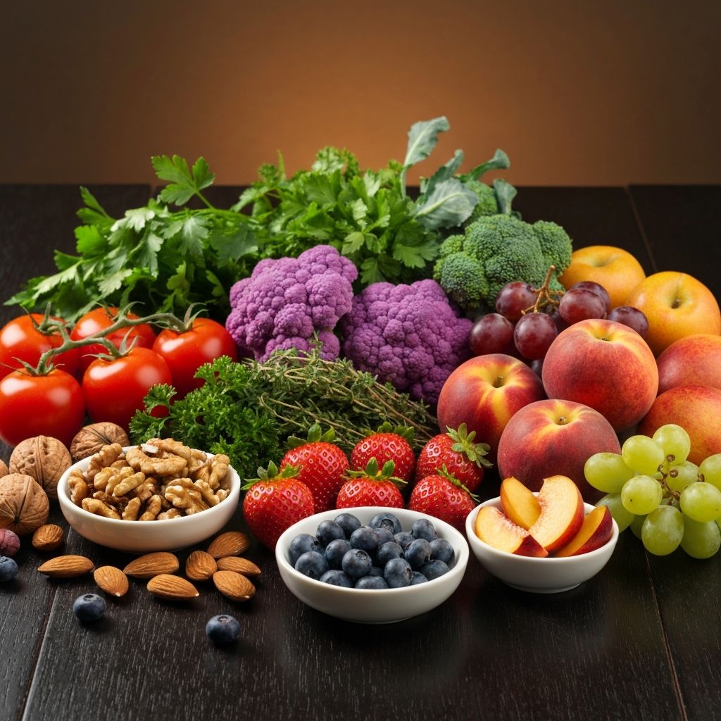 Sumber nutrisi alami: sayuran, buah, dan biji-bijian